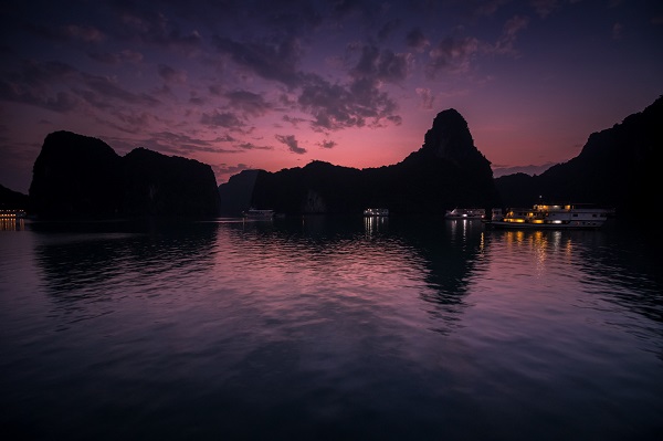 Sonnenuntergang Halong